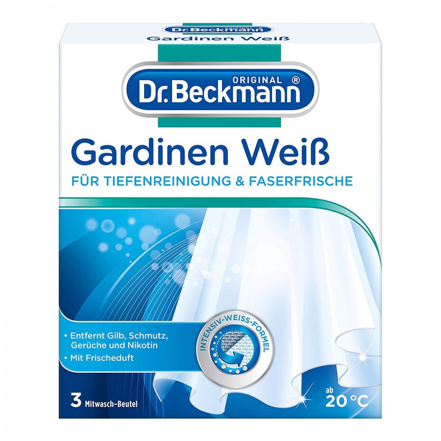 Отбеливатель для гардин и занавесок в коробке, Dr. Beckmann 3 пакетика по 40 г