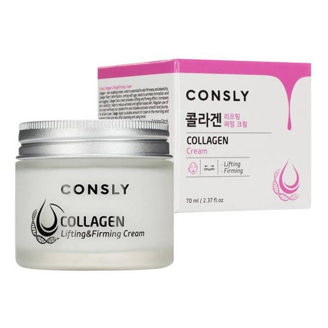 Крем-лифтинг для лица с коллагеном Collagen Lifting & Firming Cream, Consly, 70 мл