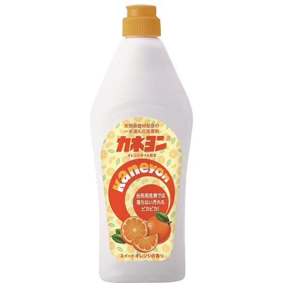 Крем чистящий для кухни Kaneyon с микрогранулами (аромат сладкого апельсина), Kaneyo 550 г