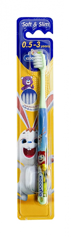 Зубная щетка для детей от 0,5 до 3 лет Kodomo Soft Slim, Lion 