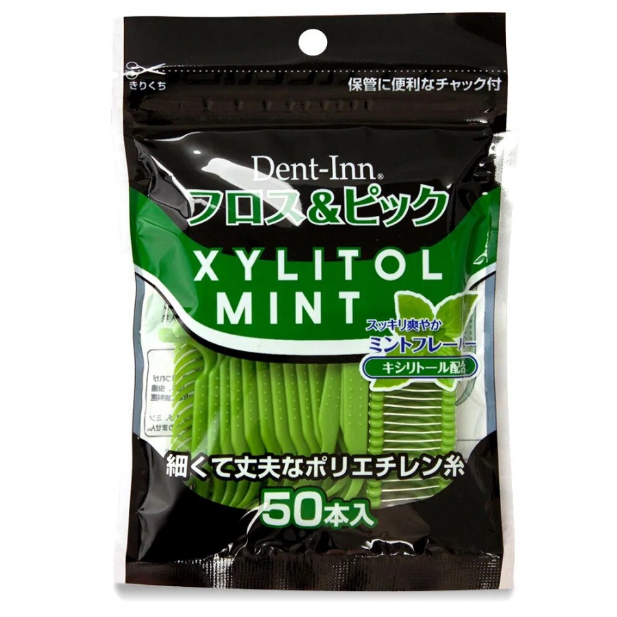 Зубная нить с зубочисткой Supply Dent-Inn Xylitol Mint, UFC, 50 шт.