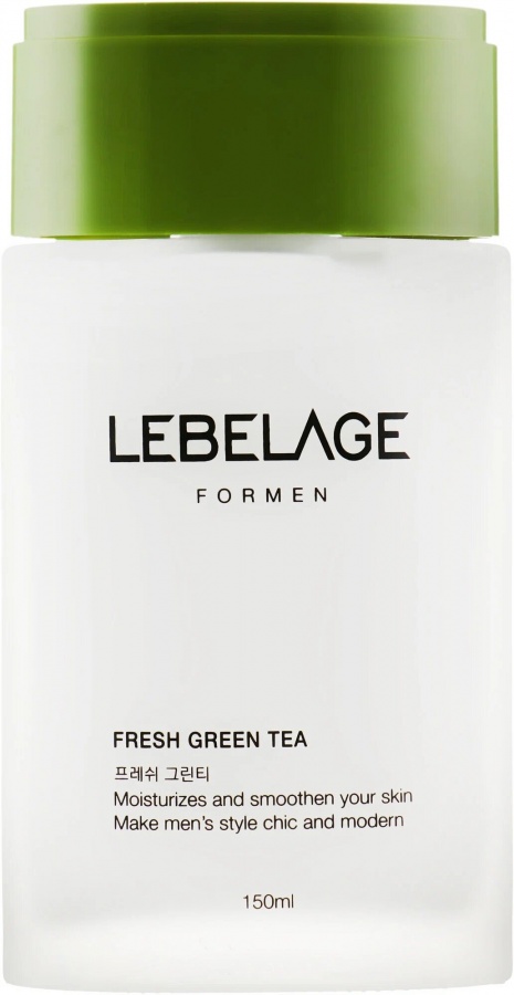 Тонер для лица мужской с экстрактом зеленого чая FRESH GREEN TEA FOR MEN SKIN, LEBELAGE, 150 мл