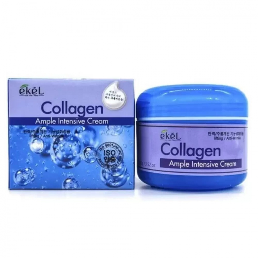 Ампульный крем питательный с  Коллагеном, Collagen Moisture Cream, Ekel, 100 мл
