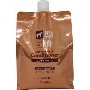 Кондиционер для волос с лошадиным маслом, COSME STATION  1000 мл (запасная упаковка)