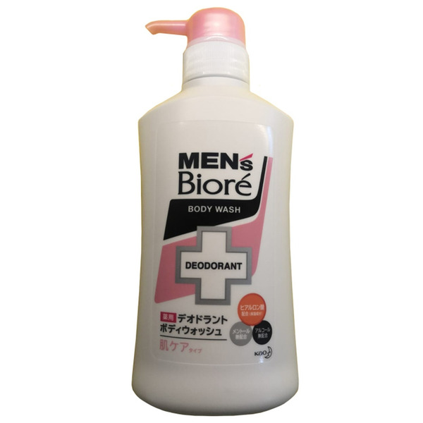 Мужское пенящееся мыло для тела с противовоспалительным и дезодорирующим эффектом Mens Biore, с цветочным ароматом, диспенсер, Као 440 мл