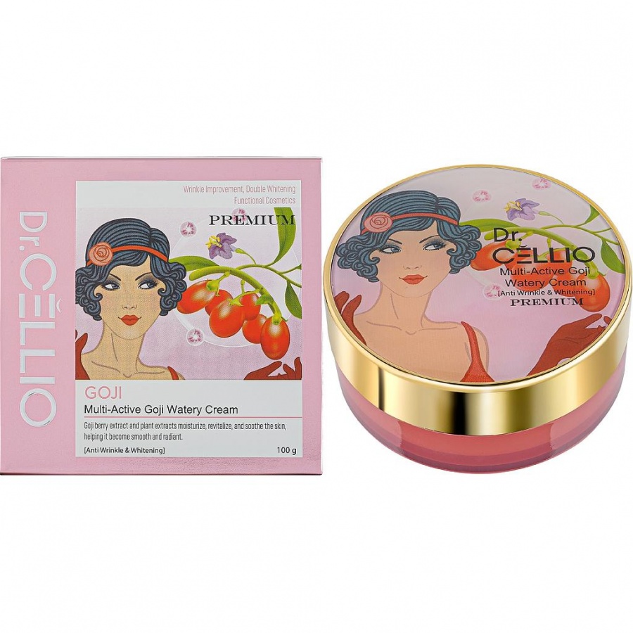 Крем для лица с экстрактом плодов годзиMULTI ACTIVE GOJI WATERY CREAM,  Dr. CELLIO, 100 мл