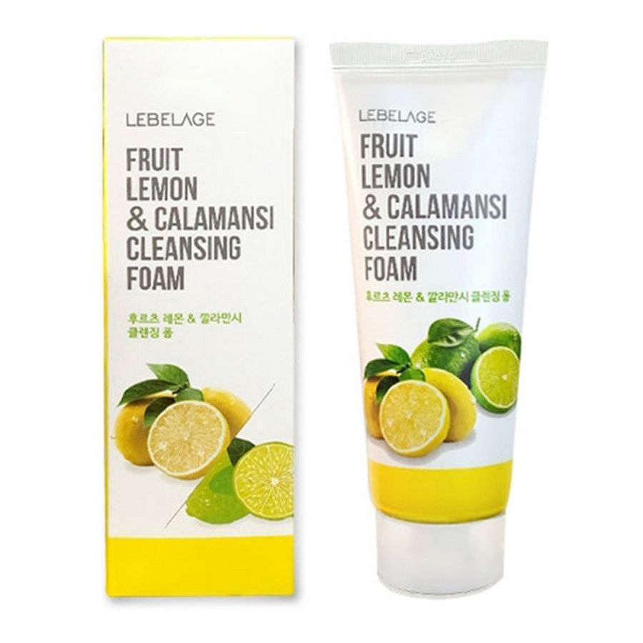 Очищающая пенка с лимоном и экстрактом каламанси Fruit Lemon Calamansi Cleansing Foam, Lebelage 100 мл