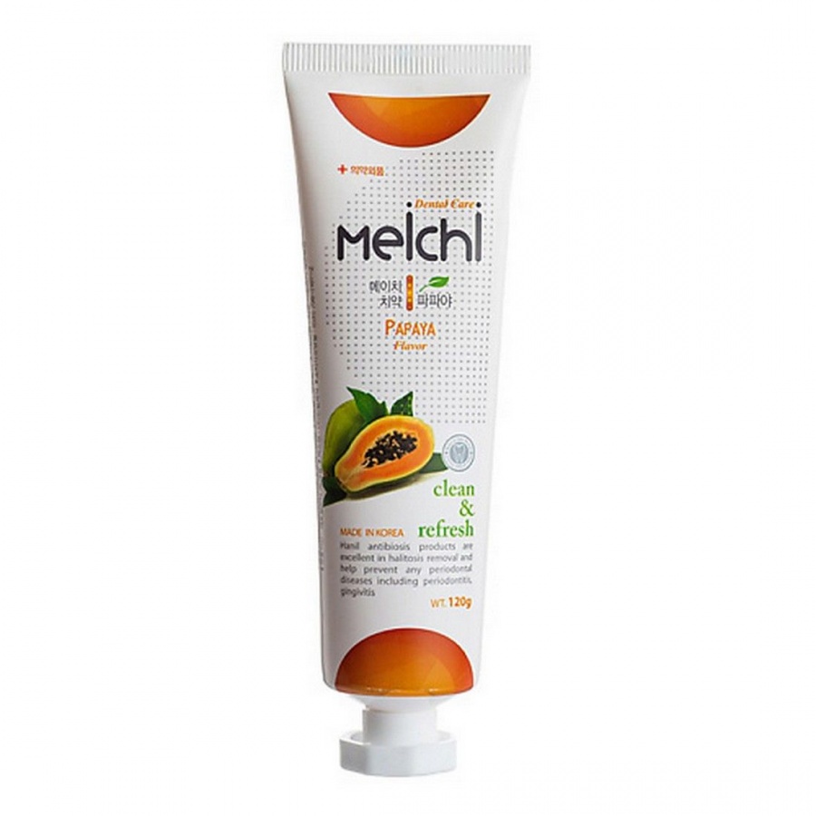 Зубная паста со вкусом папайи Meichi tropic Dental Care Clean Fresh Papaya, Hanil 120 мл