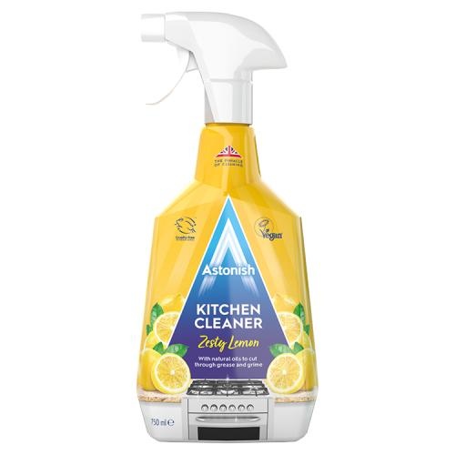 Спрей универсальный для кухни Пикантный лимон Kitchen Cleaner Zesty Lemon, Astonish 750 мл