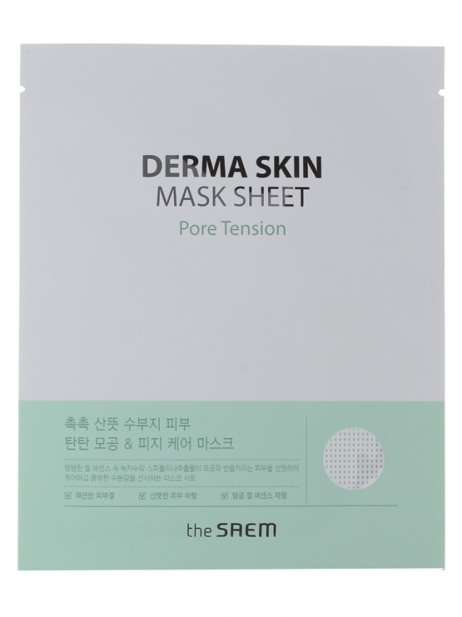 Маска на тканевой основе Derma Skin Mask Sheet - Pore Tension, THE SAEM, 28 мл