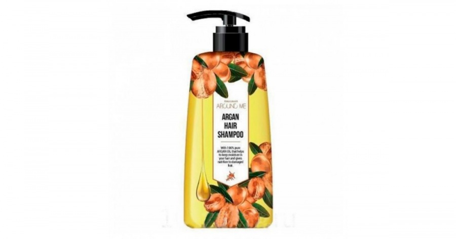 Шампунь для волос парфюмированный с экстрактом арганы Around Me Perfumed Argan Hair Shampoo, Welcos, 500 мл