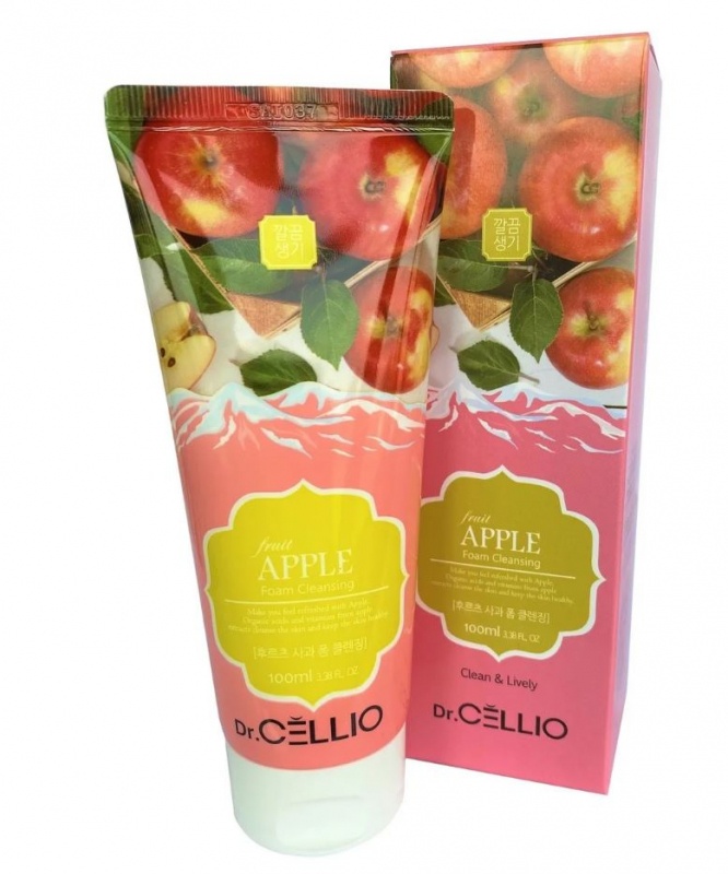 Пенка для лица с экстрактом яблока G70 FRUIT APPLE FOAM CLEANSING, Dr.CELLIO, 100 мл