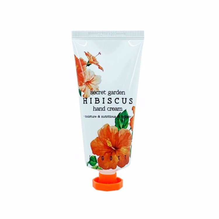 Крем для рук с экстрактом гибискуса SECRET GARDEN HIBISCUS HAND CREAM, Jigott 100 мл