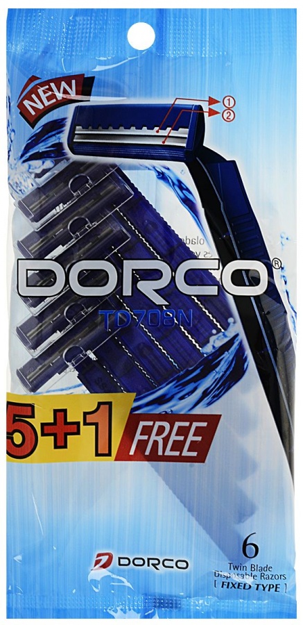 Cтанки для бритья одноразовые, Dorco 5+1 шт