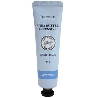 Крем  для рук с маслом ши и запахом свежести SHEA BUTTER INTENSIVE HAND CREAM SOFT POWDER, DEOPROCE, 30 г