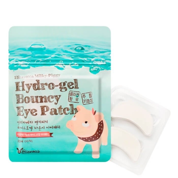 Набор масок-патчей Hydro-gel Bouncy Eye Patch Milky Piggy, ELIZAVECCA, 7 г*20 шт.