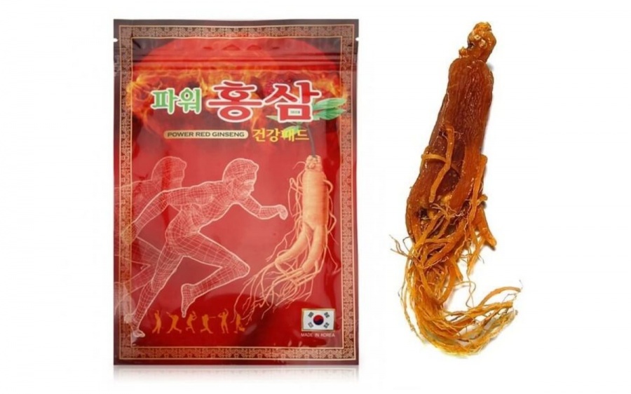 Противовоспалительный пластырь с красным женьшенем Gold Insam Power Red Ginseng, Hanil 1 уп/20 шт