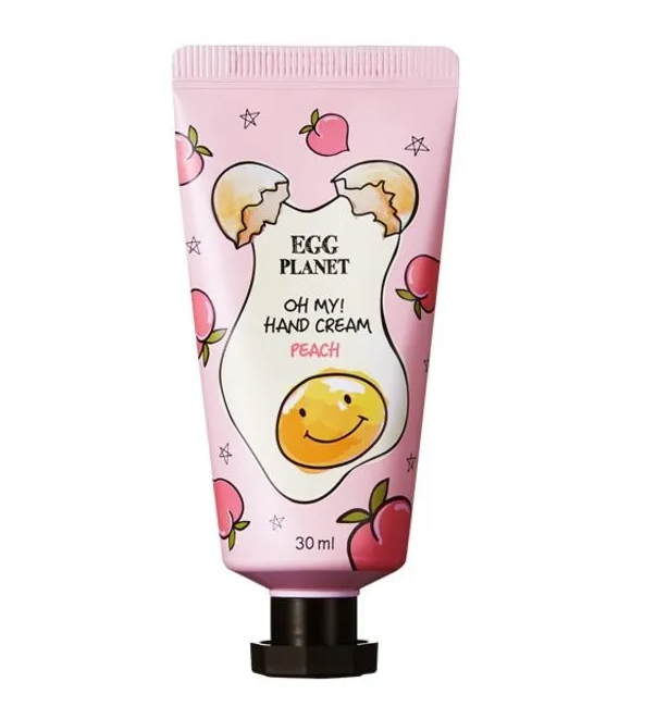 Крем для рук с ароматом персика Egg Planet Peach Hand Cream, Daeng Gi Meo Ri 30 мл