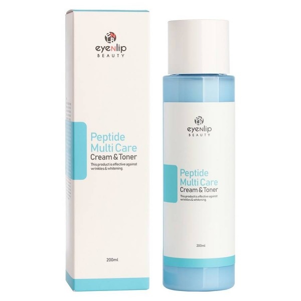 Тонер-крем с пептидами PEPTIDE MULTI CARE CREAM & TONER, EYENLIP, 200 мл