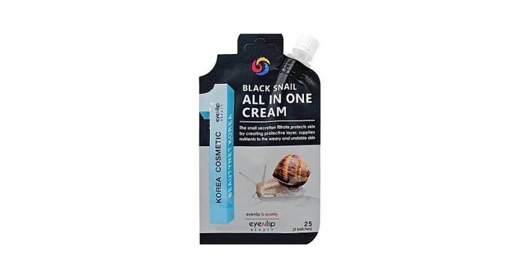 Крем для лица Black Snail All In One Cream, EYENLIP, 25 г