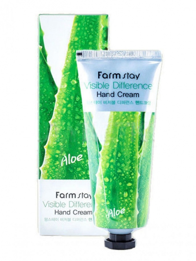 Крем для рук visible Difference Hand Cream Aloe, Farmstay, 100 г