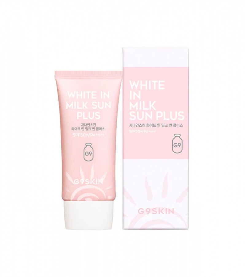 Крем для лица солнцезащитный WHITE IN MILK SUN PLUS, G9SKIN, 40 мл