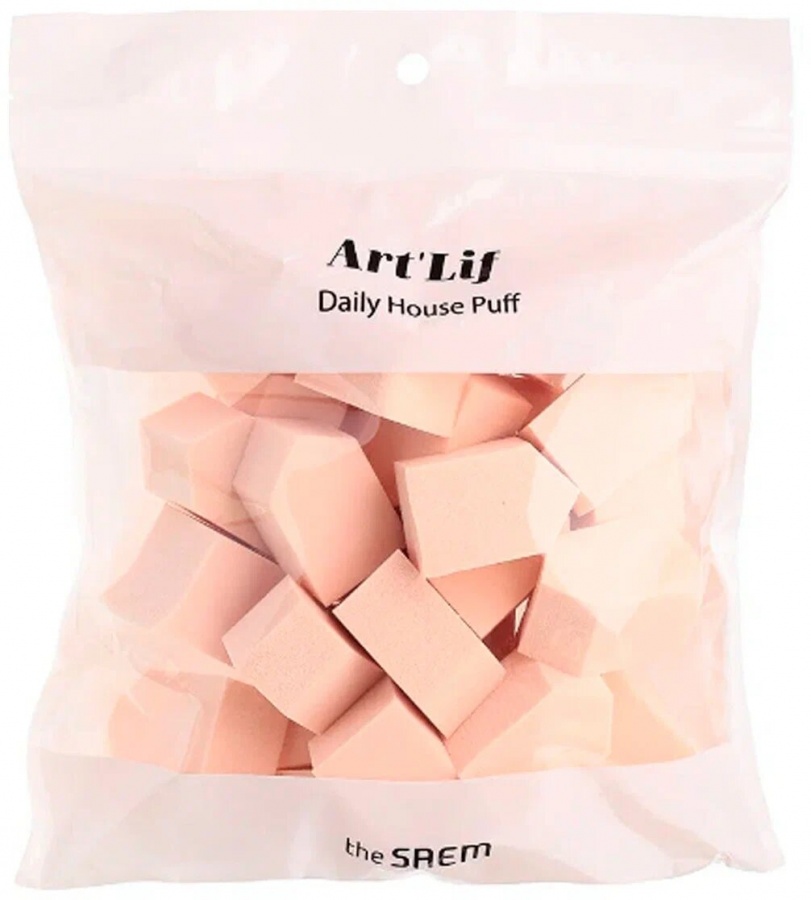 Спонжи  косметические Art'Lif Daily House Puff (30P), THE SAEM 