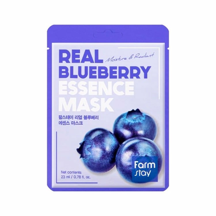 Маска тканевая для лица с экстрактом черники Blueberries Mask Sheet, FarmStay, 23 мл