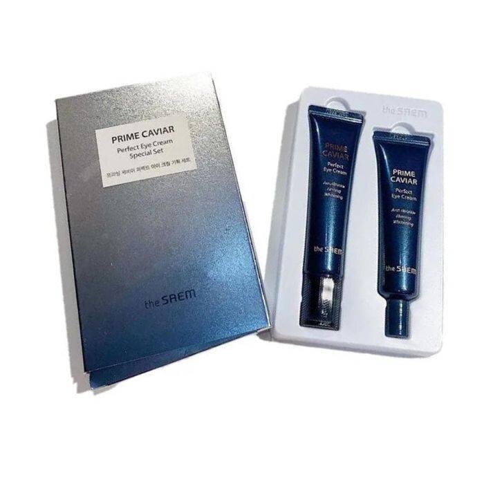 Набор кремов для кожи вокруг глаз с экстрактом черной икры  PRIME CAVIAR Perfect Eye Cream Special Set, THE SAEM, 35 мл + 31 мл