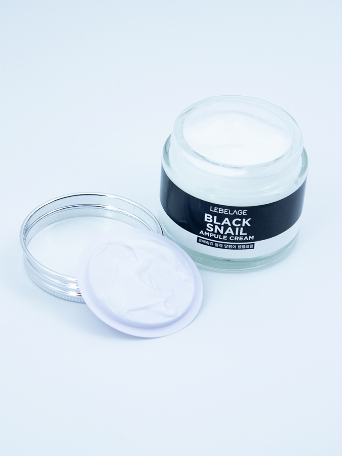 Крем для лица ампульный с муцином черной улитки AMPULE CREAM_BLACK SNAIL, LEBELAGE, 70 мл