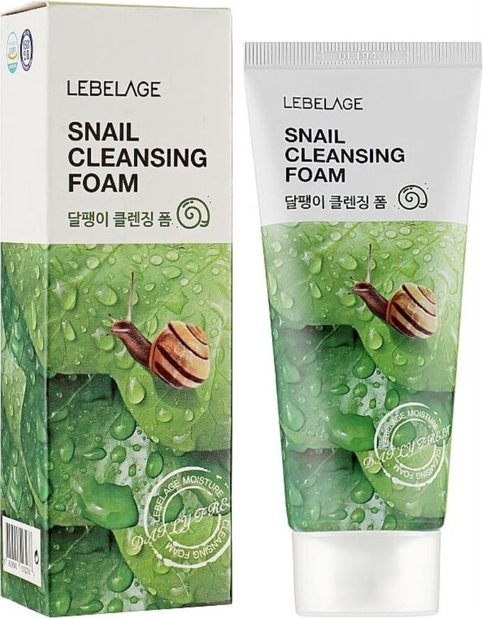 Пенка для лица с муцином улитки CLEANSING FOAM - SNAIL, LEBELAGE, 100 мл