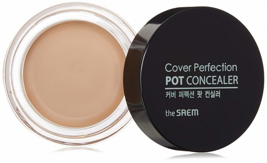 Консилер для лица кремовый  Cover Perfection Pot Concealer Green Beige, THE SAEM, 4 г