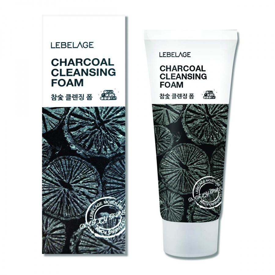 Пенка для умывания с древесным углем  CHARCOAL CLEANSING FOAM, LEBELAGE, 100 мл