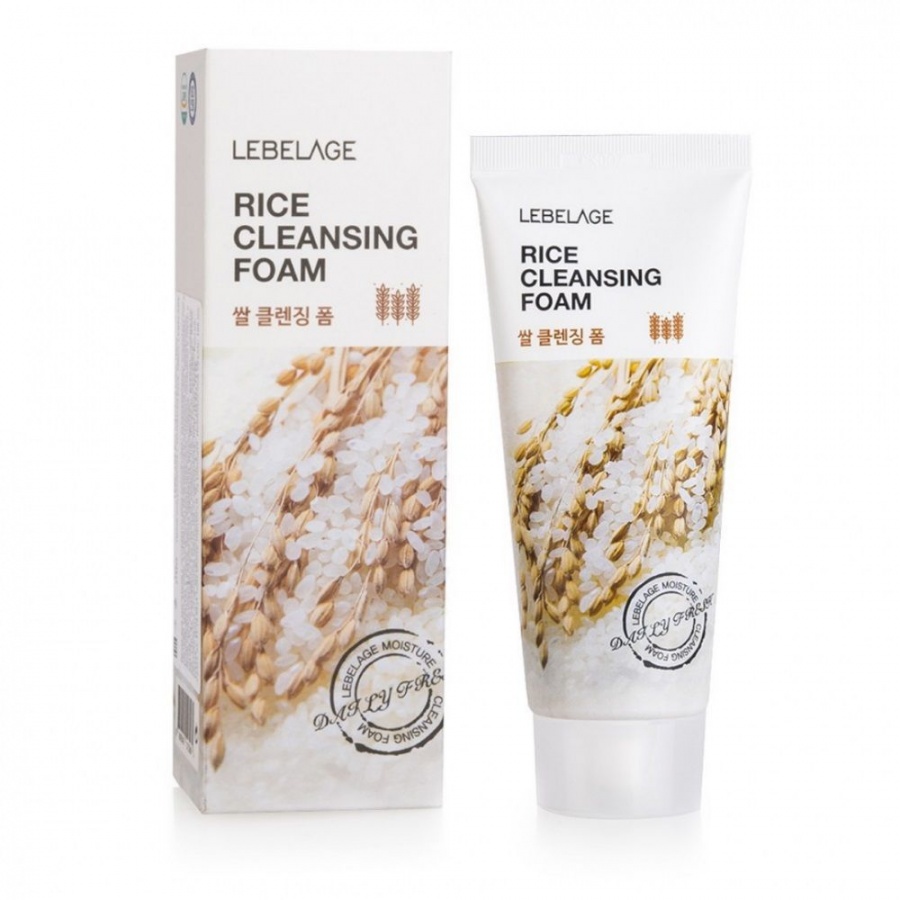 Пенка для умывания с экстрактом риса RICE CLEANSING FOAM, LEBELAGE, 100 мл