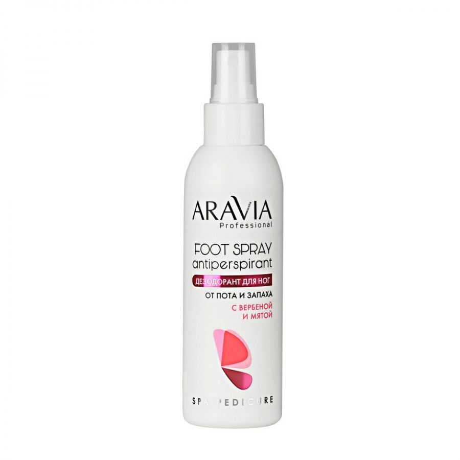 Дезодорант для ног с вербеной и мятой, Foot Spray Antiperspirant, ARAVIA Professional, 150 мл