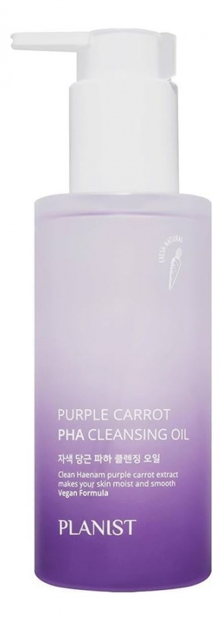 Масло для лица гидрофильное с экстрактом фиолетовой моркови, Planist Purple Carrot PHA Cleansing Oil, DAENG GI MEO RI, 140 мл