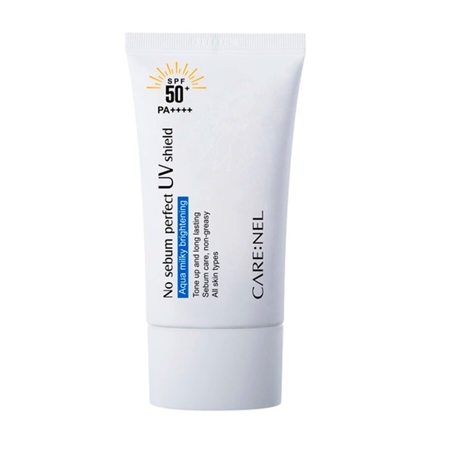 Крем для лица солнцезащитный матирующий, No sebum perfect UV shield SPF 50+ / PA++++, CARENEL, 50 мл