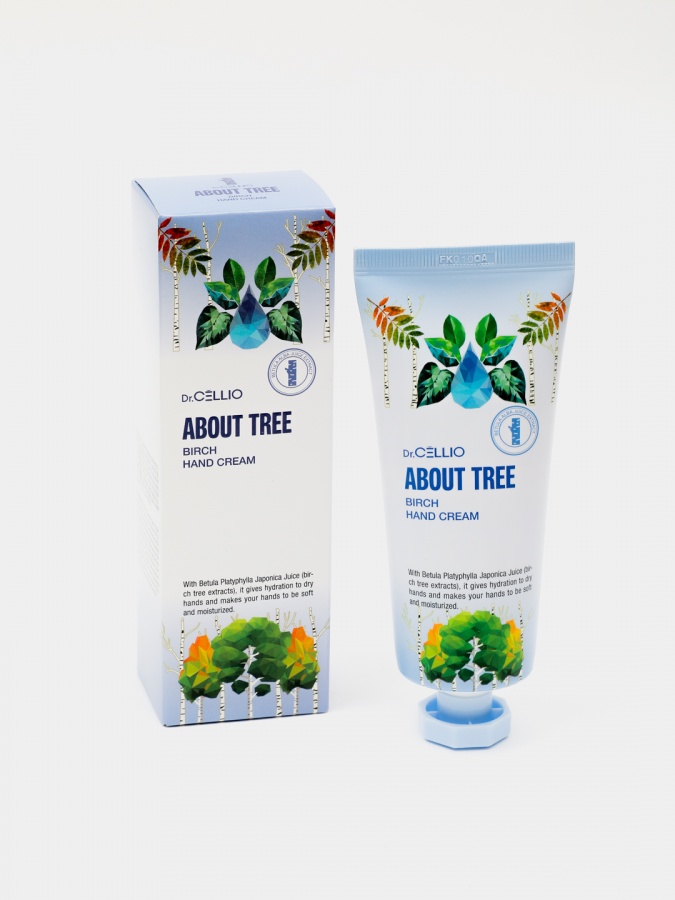 Крем для рук с экстрактом березы, ABOUT TREE BIRCH HAND CREAM, DR.CELLIO, 100 мл