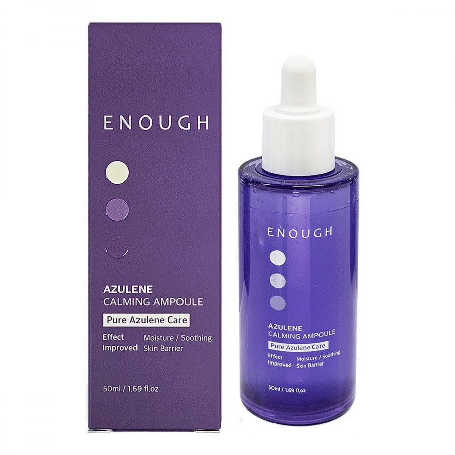 Сыворотка для лица успокаивающая с азуленом, Azulene Calming Ampoule, Enough, 50 мл