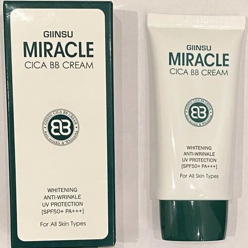 Крем для лица ББ с центеллой азиатской, MIRACLE CICA B.B CREAM, GIINSU, 50 мл