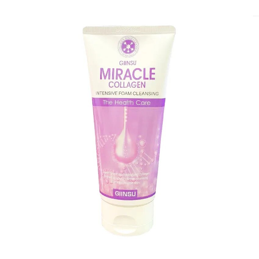 Пенка для лица с коллагеном, MIRACLE COLLAGEN INTENSIVE FOAM CLEANSING, GIINSU, 180 г