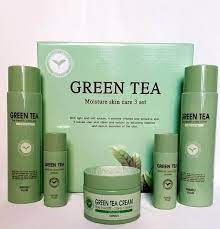 Набор для лица уходовый с зеленым чаем, SKIN CARE 3 SET (GREEN TEA), GIINSU, 150 мл*2/30 мл*2/50 г