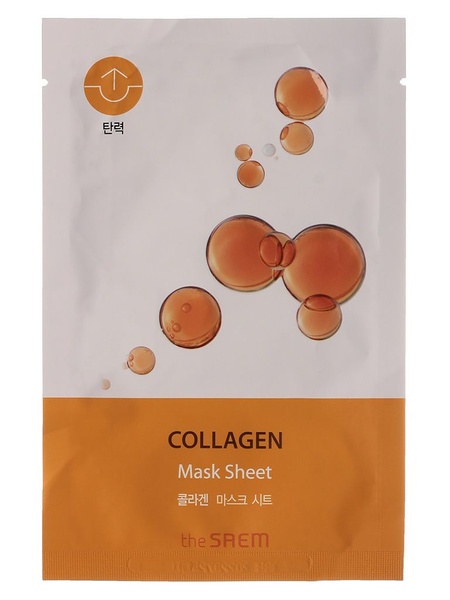 Маска для лица на тканевой основе с коллагеном BIO SOLUTION Firming Collagen Mask Sheet_N, THE SAEM, 20 г