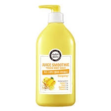 Гель для душа с ярким цитрусовым ароматом, Happy Juice Smoothie Yellow, Aekyung, 820 г