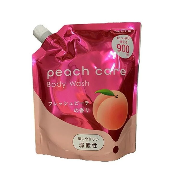 Жидкое мыло для тела слабокислотное Персик, Peach Care, Rocket Soap, 900 мл (мягкая упаковка)