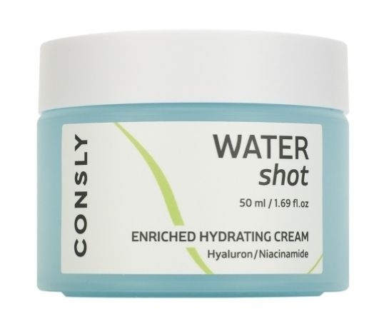 Крем для лица с гиалуроновой кислотой и ниацинамидом увлажняющий, Water Shot Enriched Hydrating Cream, Consly, 50 мл