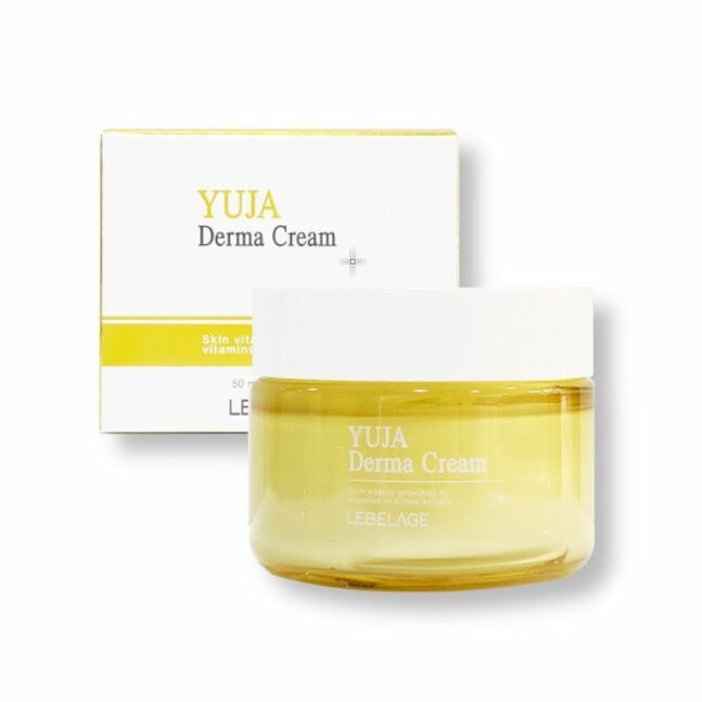 Крем для лица с экстрактом юдзу, YUJA DERMA CREAM, LEBELAGE, 50 мл