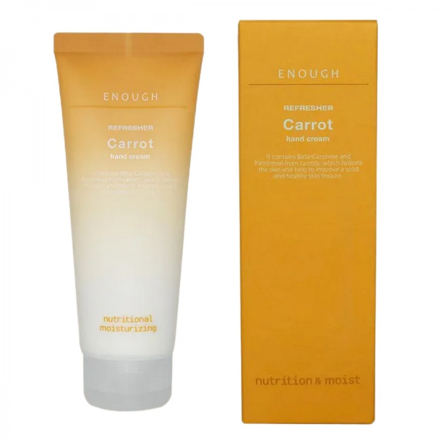 Крем для рук с экстрактом моркови, Refresher Carrot Hand Cream, Enough, 100 мл