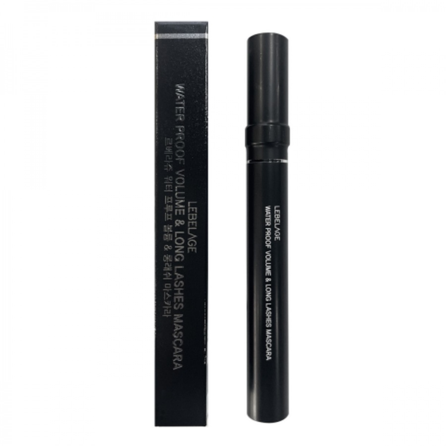 Водостойкая тушь для длины и объема ресниц, Water Proof Volume & Long Lashes Mascara, черный, Lebelage, 7 мл