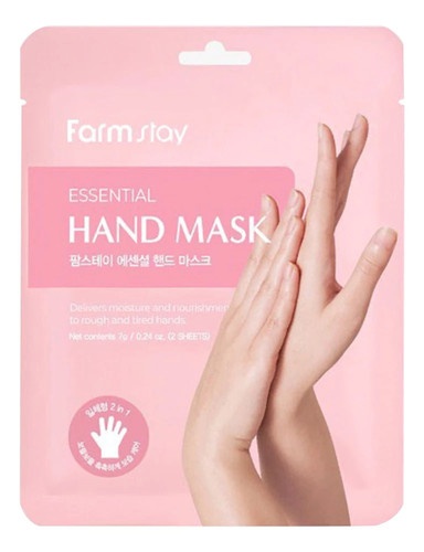 Маска-перчатки для рук с гиалуроновой кислотой и мёдом, Essential Hand Mask, FarmStay, 7 г